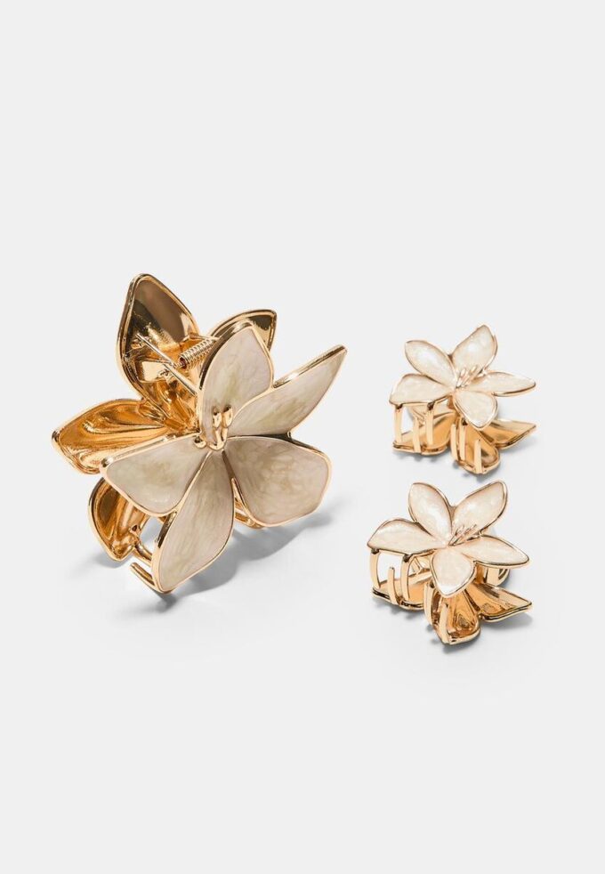 Set of 3 Flower Clips