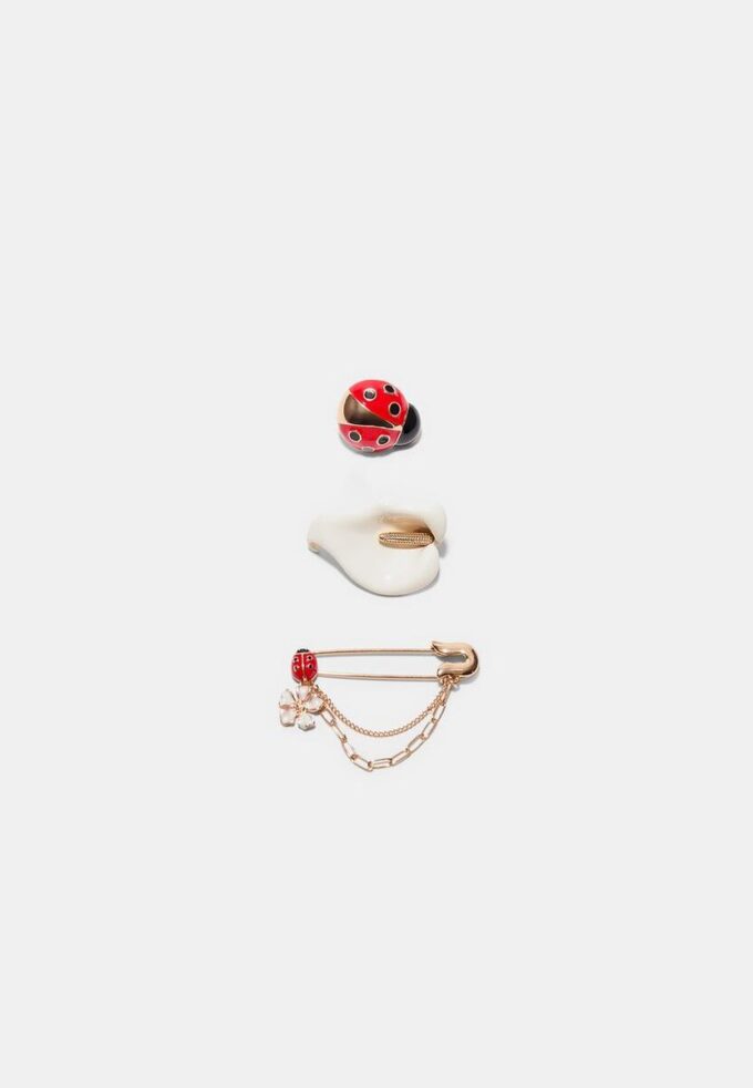 Set of 3 Garden Brooches