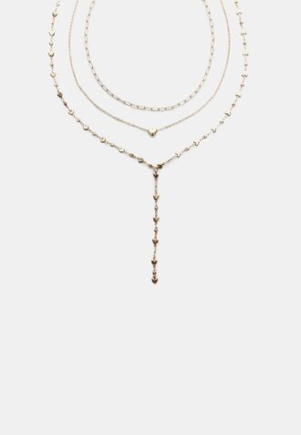 Set of 3 Lariat Heart Necklaces