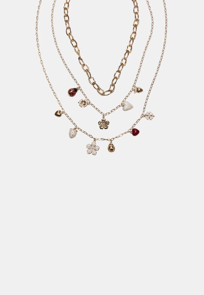 Set of 3 Multi-Charm Necklaces