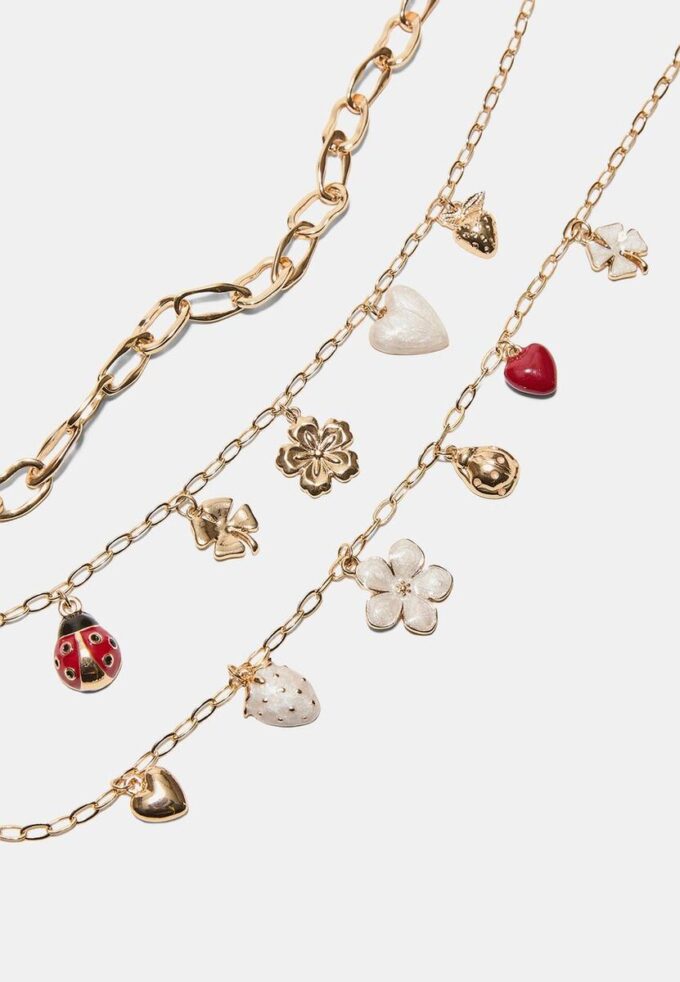 Set of 3 Multi-Charm Necklaces