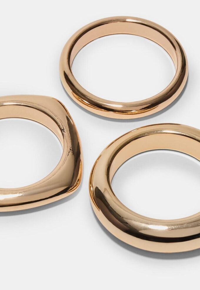 Set of 3 Rigid Bracelets
