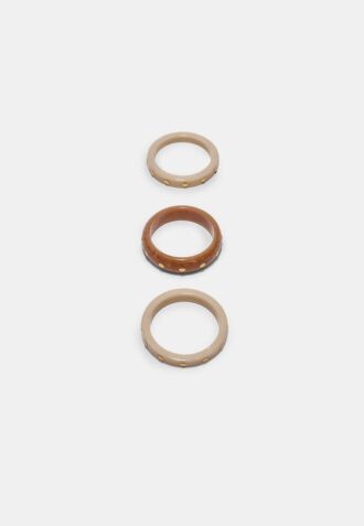 Set of 3 Rigid Studded Bracelets