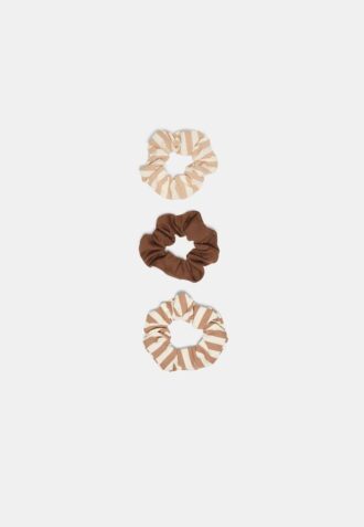 Set of 3 Striped Scrunchies