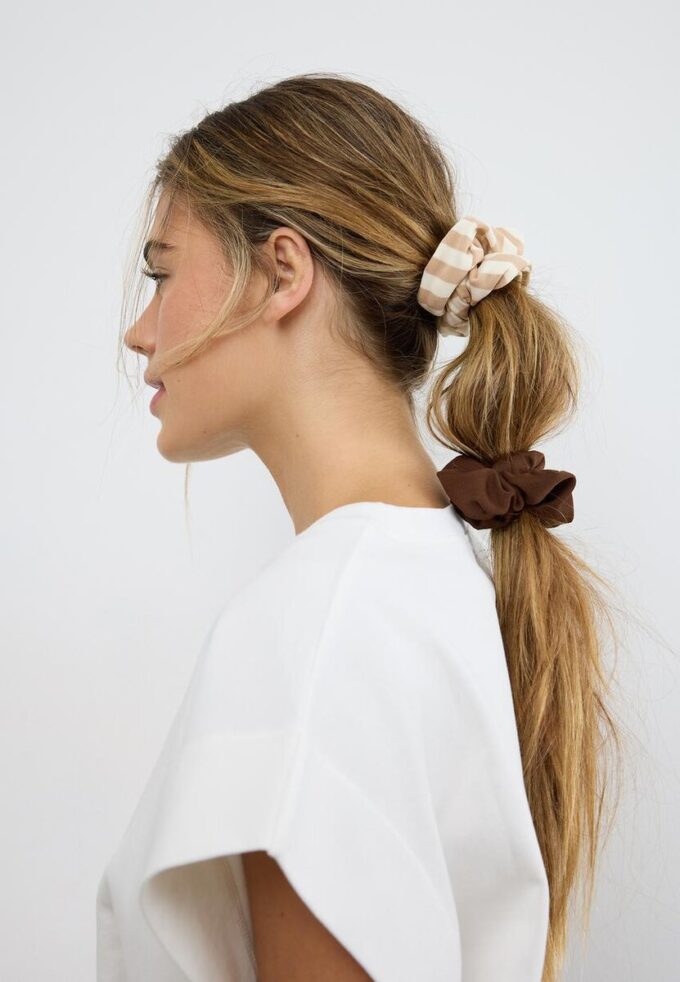 Set of 3 Striped Scrunchies