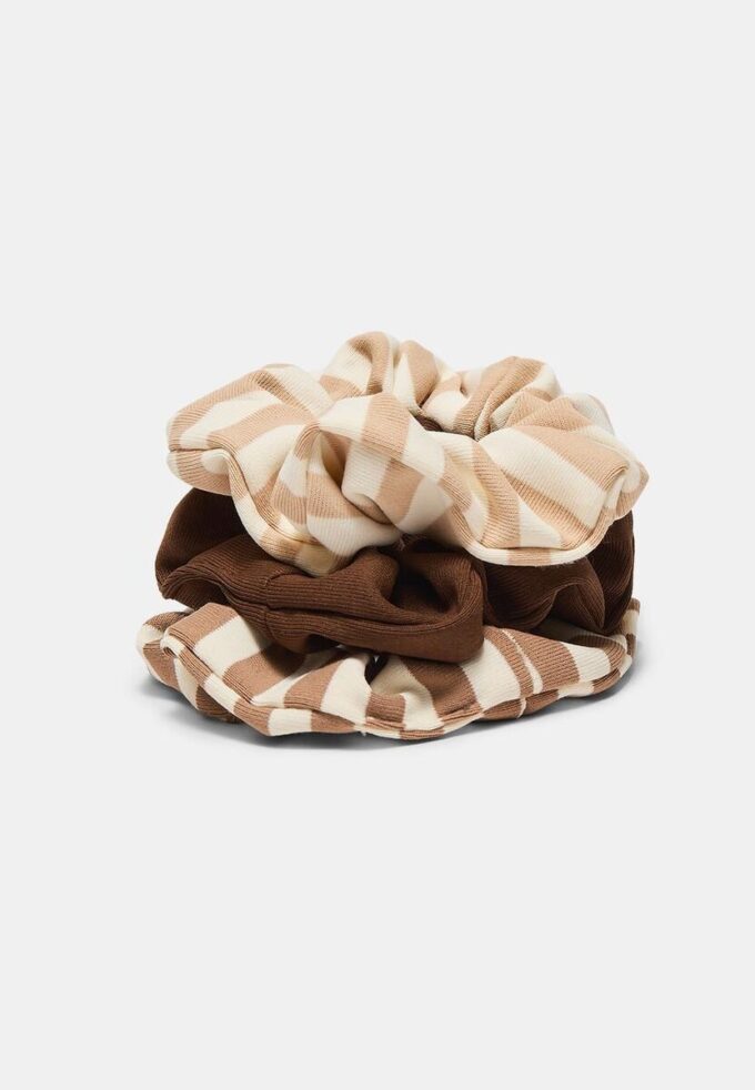 Set of 3 Striped Scrunchies