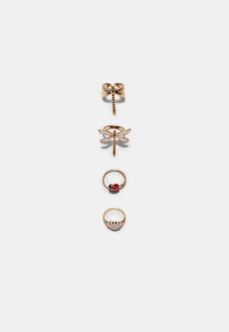 Set of 4 Dragonfly Rings