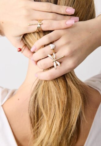 Set of 4 Dragonfly Rings