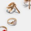 Set of 4 Dragonfly Rings