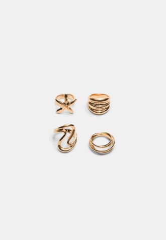 Set of 4 Star Rings