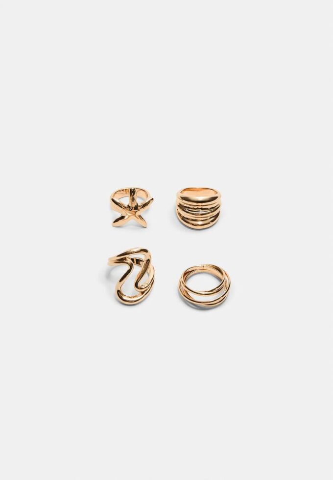 Set of 4 Star Rings