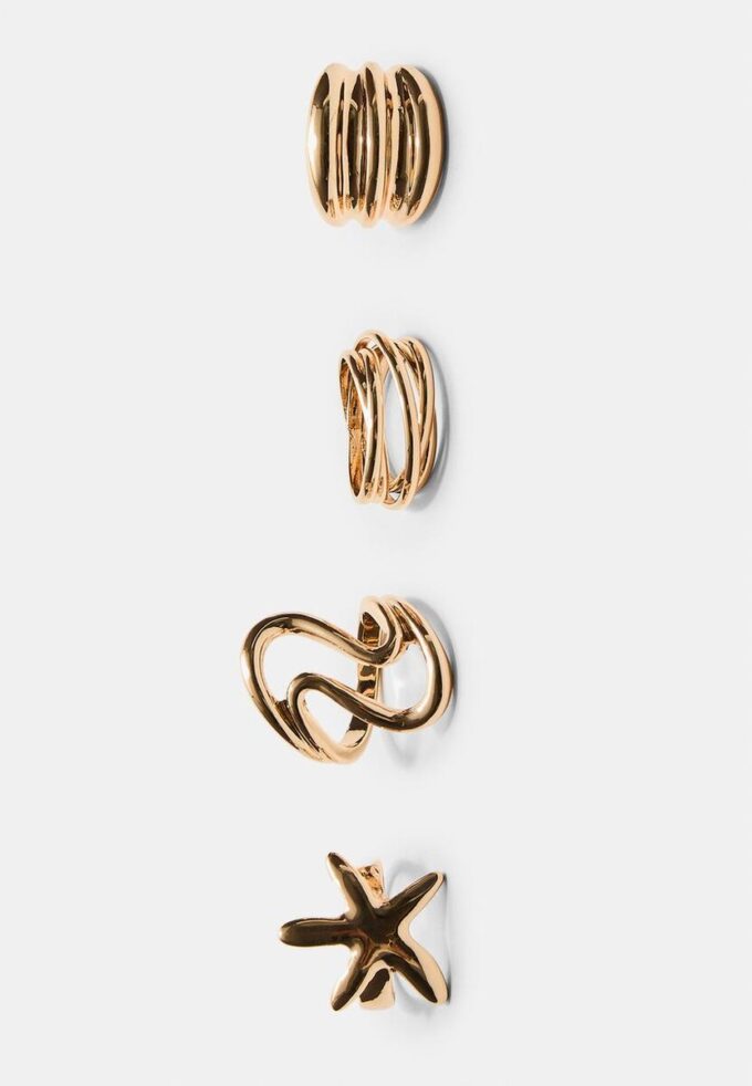 Set of 4 Star Rings