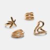 Set of 4 Star Rings