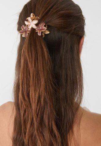 Set of 6 Mini Flower Hair Clips