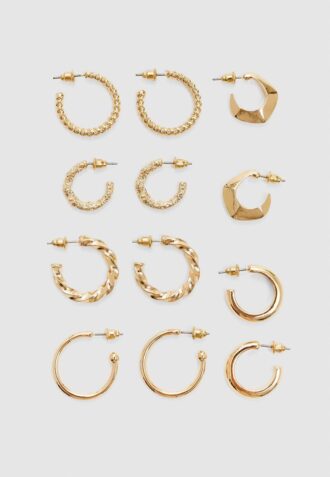 Set of 6 Pairs of Basic Earrings