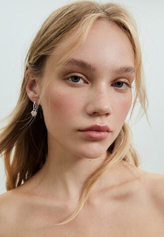 Set of 9 Heart and Hoop Earrings