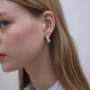 Set of 9 Heart and Hoop Earrings