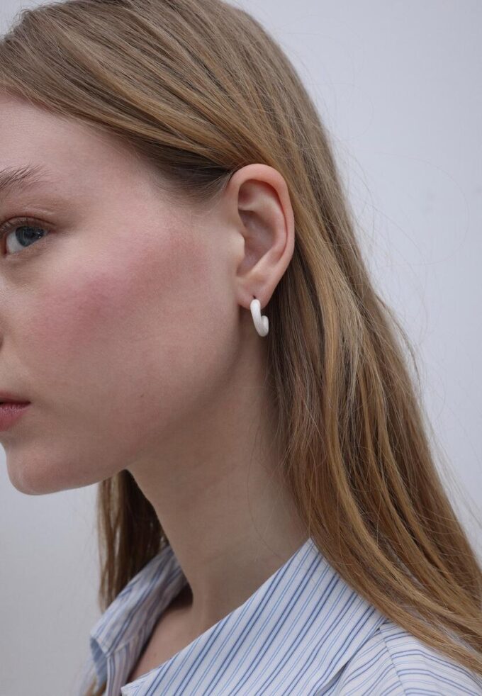 Set of 9 Heart and Hoop Earrings