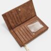 Shimmery Card Holder Purse with Zip