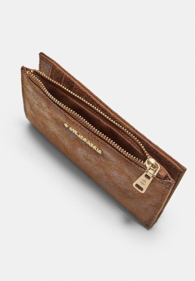 Shimmery Card Holder Purse with Zip