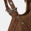 Shopper Bag with Mini Buckle Detail