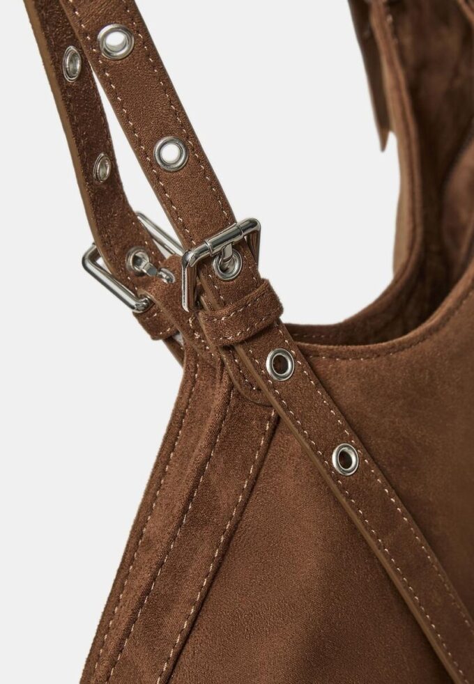 Shopper Bag with Mini Buckle Detail