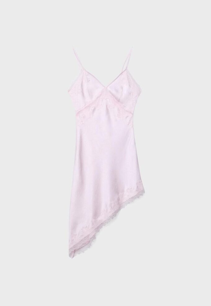 Short Asymmetric Satin Dress Short Asymmetric Satin Dress