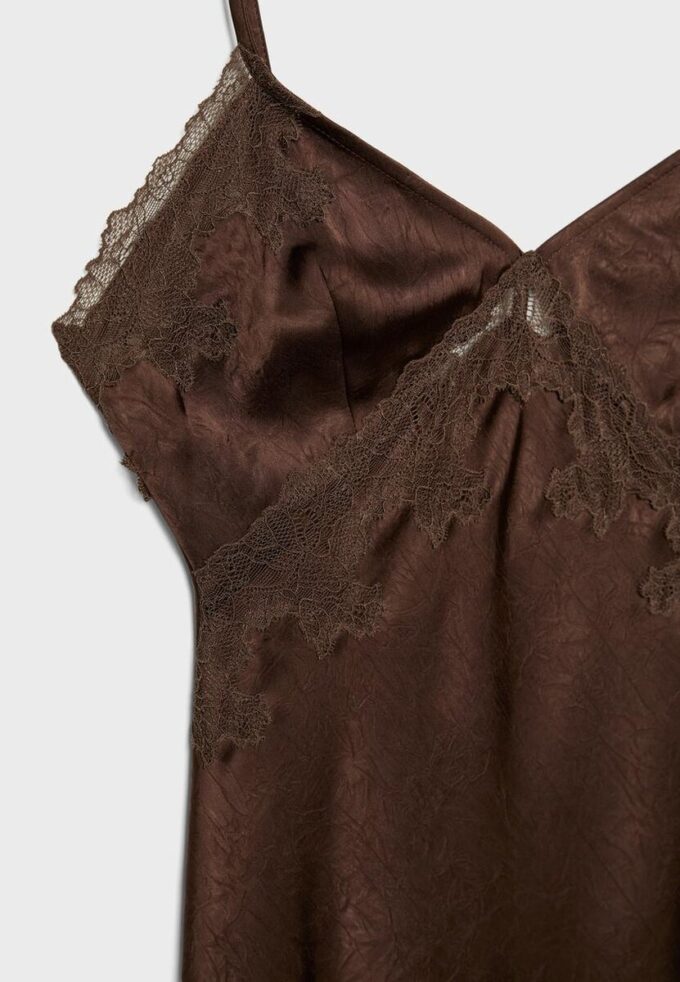 Short Asymmetric Satin Dress