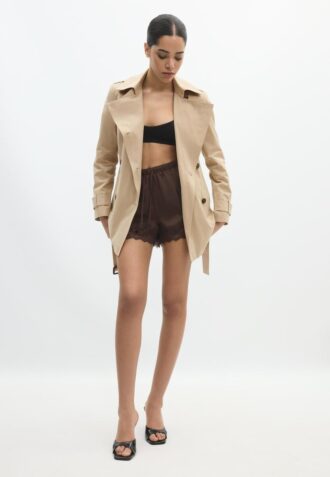 Short Basic Trench Coat
