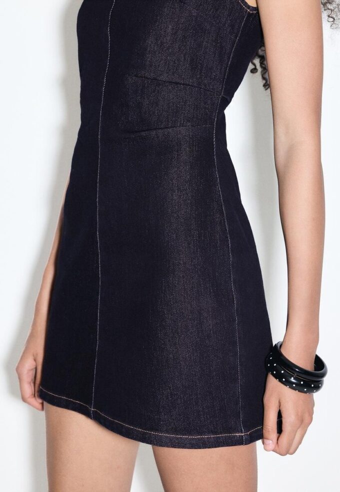Short Denim Dress Short Denim Dress