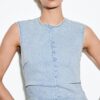 Short Denim Rhinestone Dress