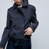 Short Double-Breasted Trench Coat Short Double-Breasted Trench Coat