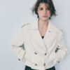 Short Double-Breasted Trench Coat Short Double-Breasted Trench Coat
