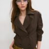 Short Double-Breasted Trench Coat Short Double-Breasted Trench Coat