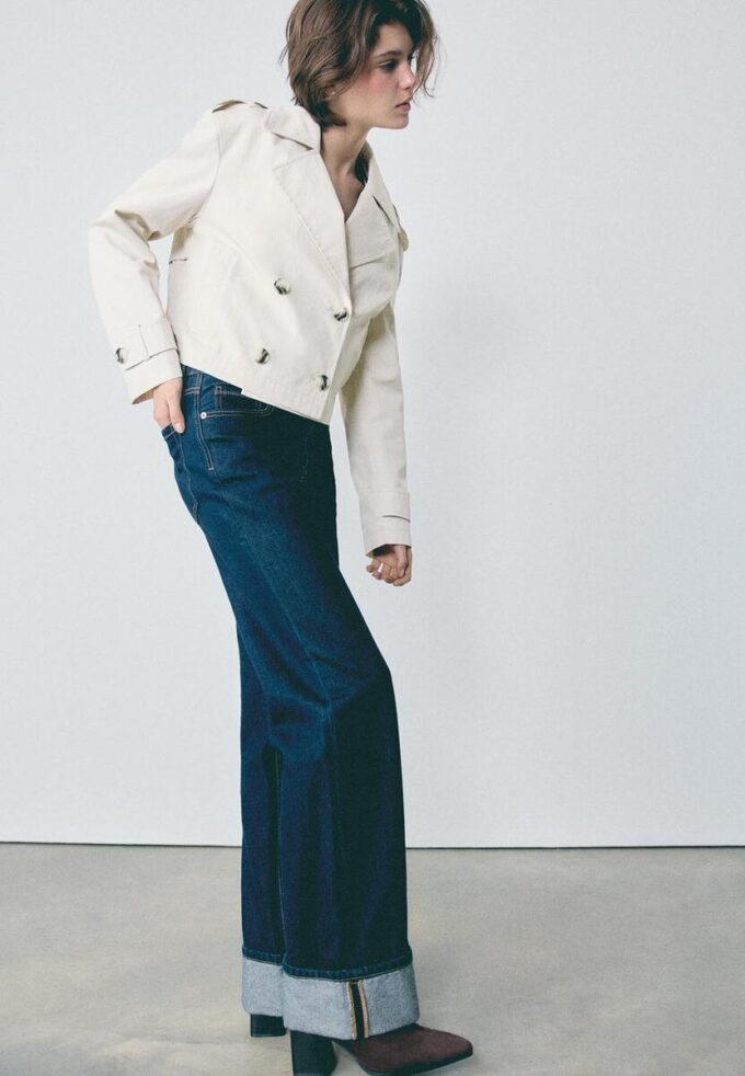 Short Double-Breasted Trench Coat Short Double-Breasted Trench Coat
