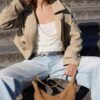 Short Double-Breasted Trench Coat Short Double-Breasted Trench Coat
