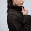 Short Double-Breasted Trench Coat