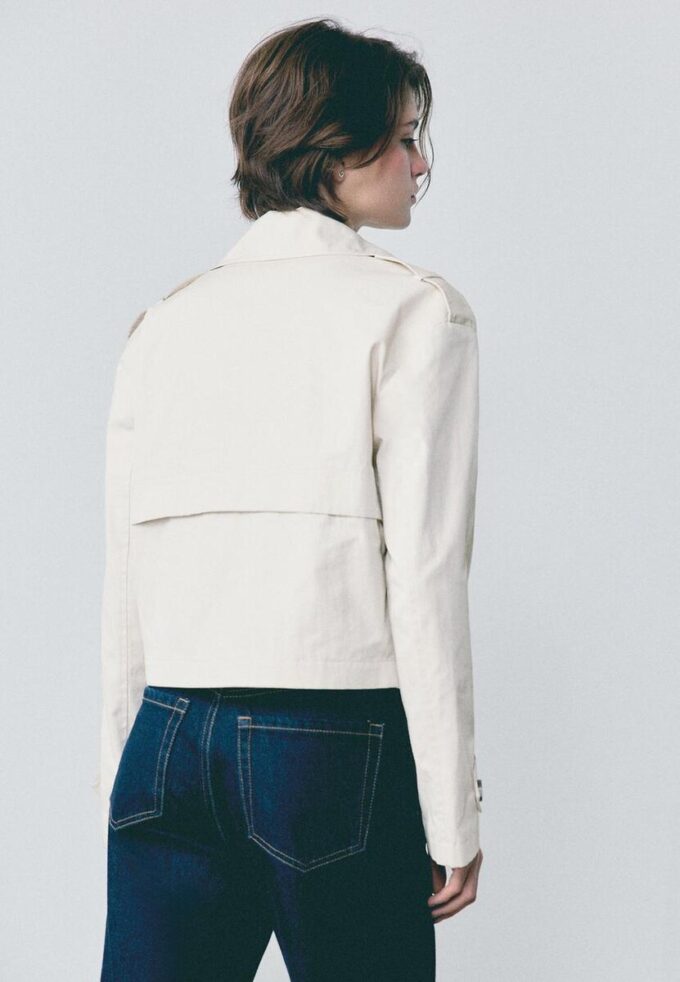 Short Double-Breasted Trench Coat Short Double-Breasted Trench Coat
