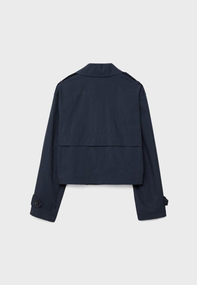 Short Double-Breasted Trench Coat Short Double-Breasted Trench Coat