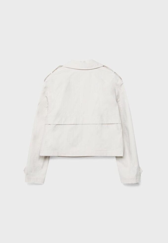 Short Double-Breasted Trench Coat Short Double-Breasted Trench Coat