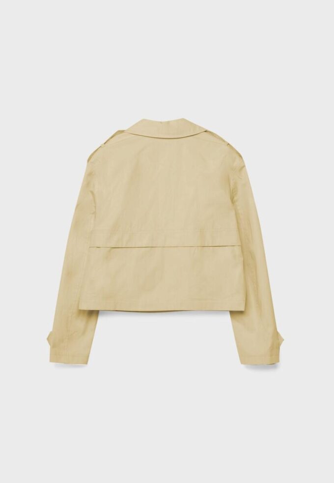 Short Double-Breasted Trench Coat Short Double-Breasted Trench Coat