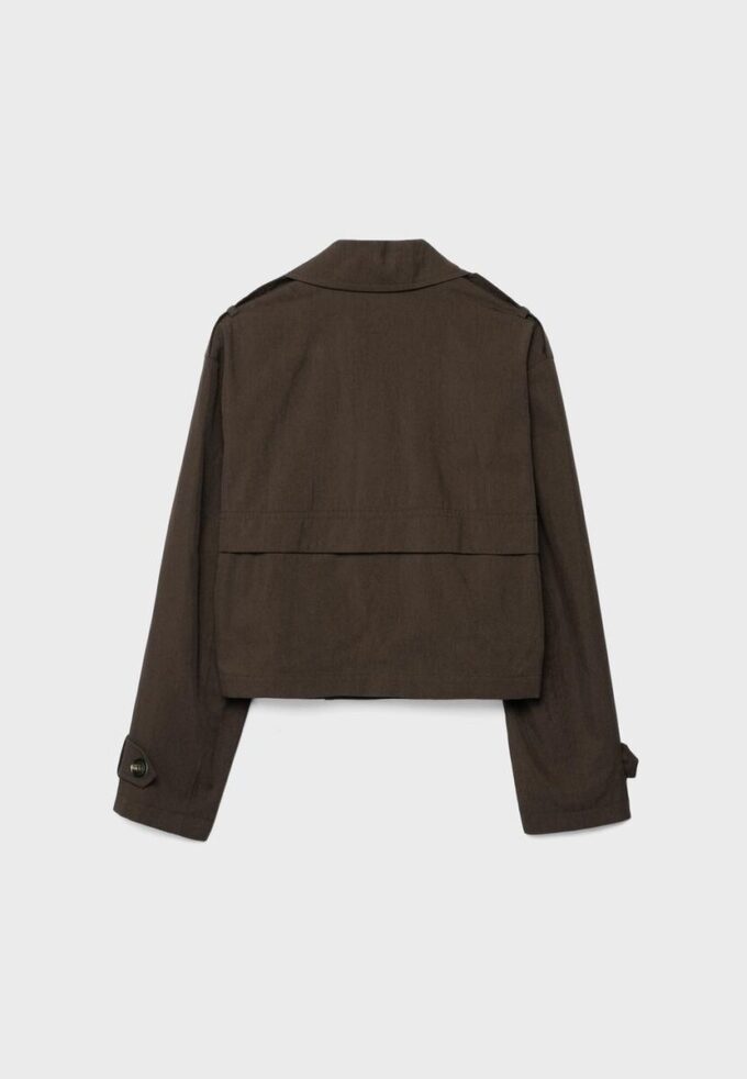 Short Double-Breasted Trench Coat Short Double-Breasted Trench Coat