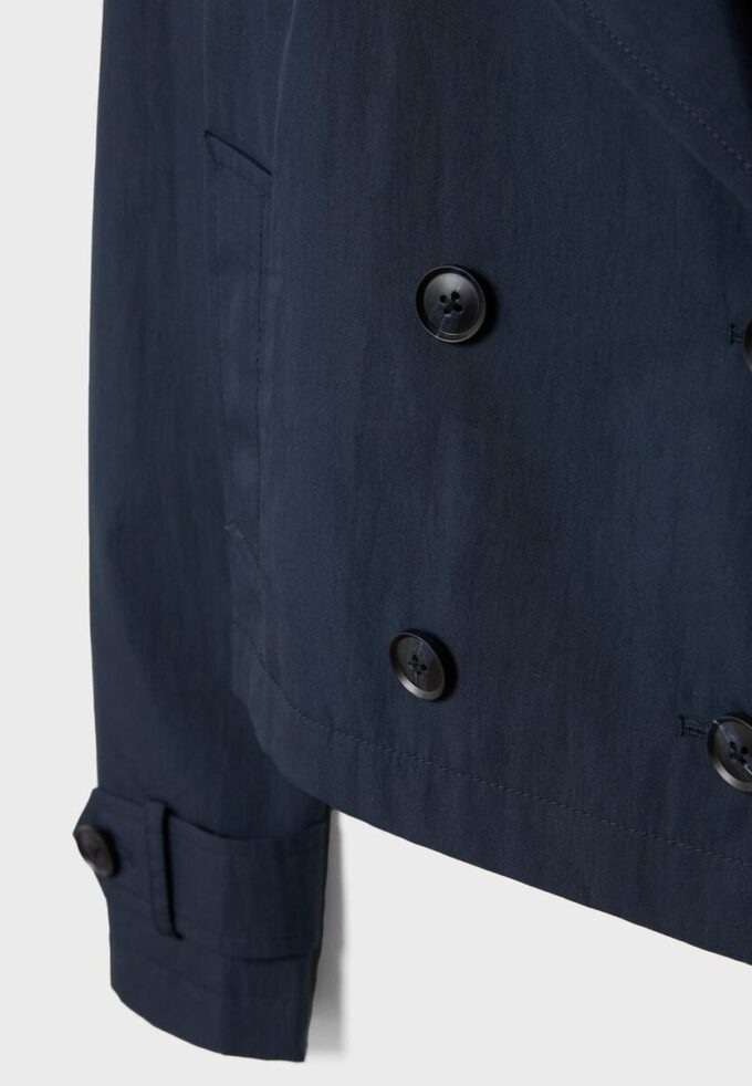 Short Double-Breasted Trench Coat Short Double-Breasted Trench Coat