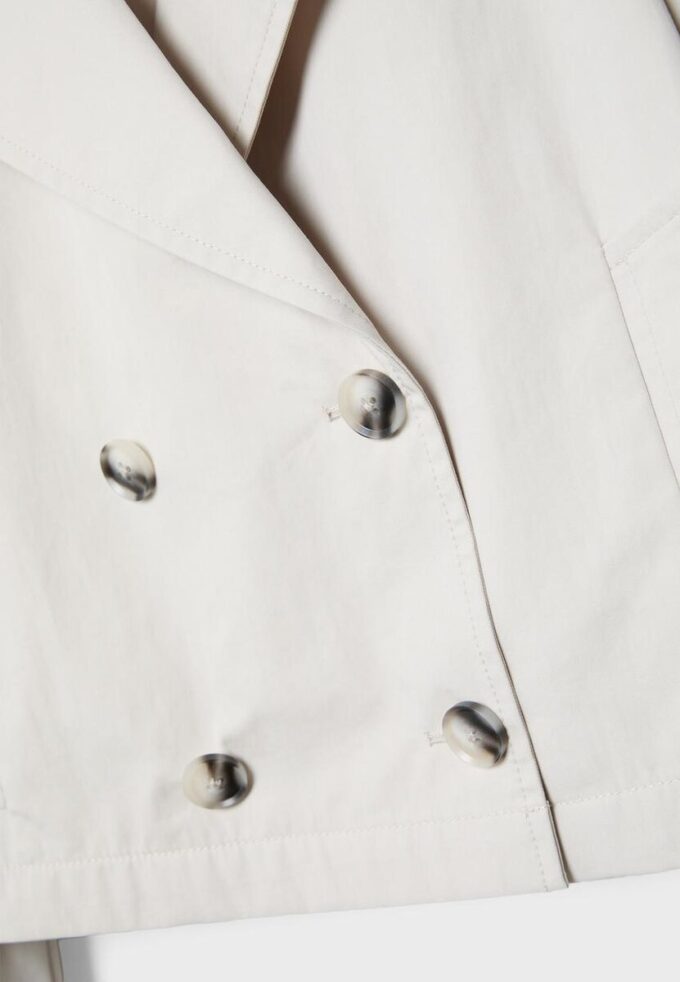 Short Double-Breasted Trench Coat Short Double-Breasted Trench Coat