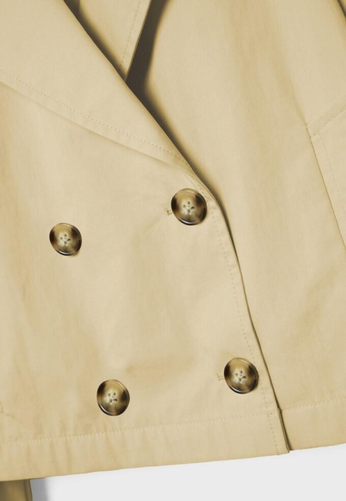 Short Double-Breasted Trench Coat Short Double-Breasted Trench Coat