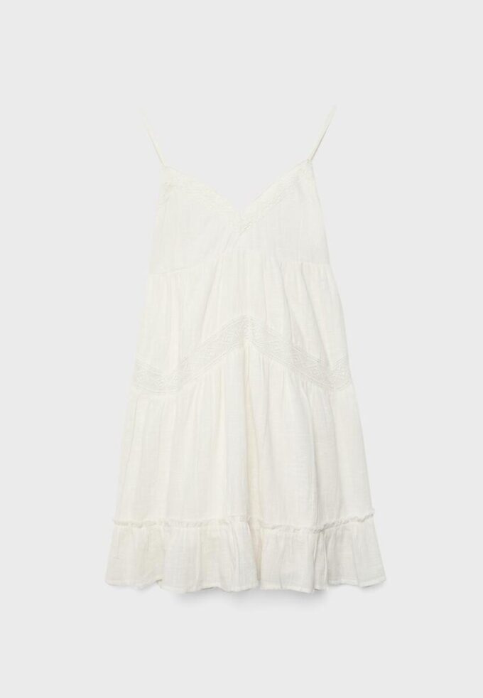 Short Dress with Lace Detail Short Dress with Lace Detail