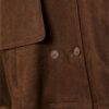 Short Faux Suede Trench Coat Short Faux Suede Trench Coat