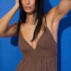 Short Flowing Dress with Tied Detail at the Back Short Flowing Dress with Tied Detail at the Back