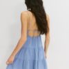 Short Flowing Dress with Tied Detail at the Back Short Flowing Dress with Tied Detail at the Back