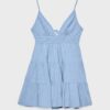Short Flowing Dress with Tied Detail at the Back Short Flowing Dress with Tied Detail at the Back